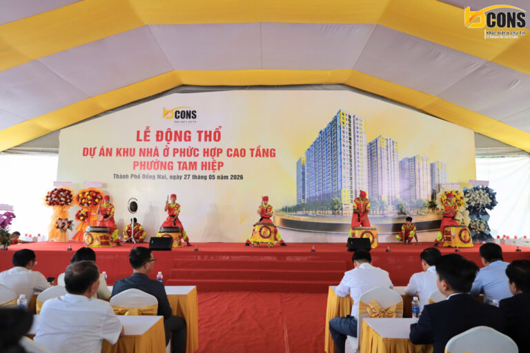 TẬP ĐOÀN BCONS ĐỘNG THỔ DỰ ÁN KHU NHÀ Ở PHỨC HỢP CAO TẦNG PHƯỜNG TAM HIỆP