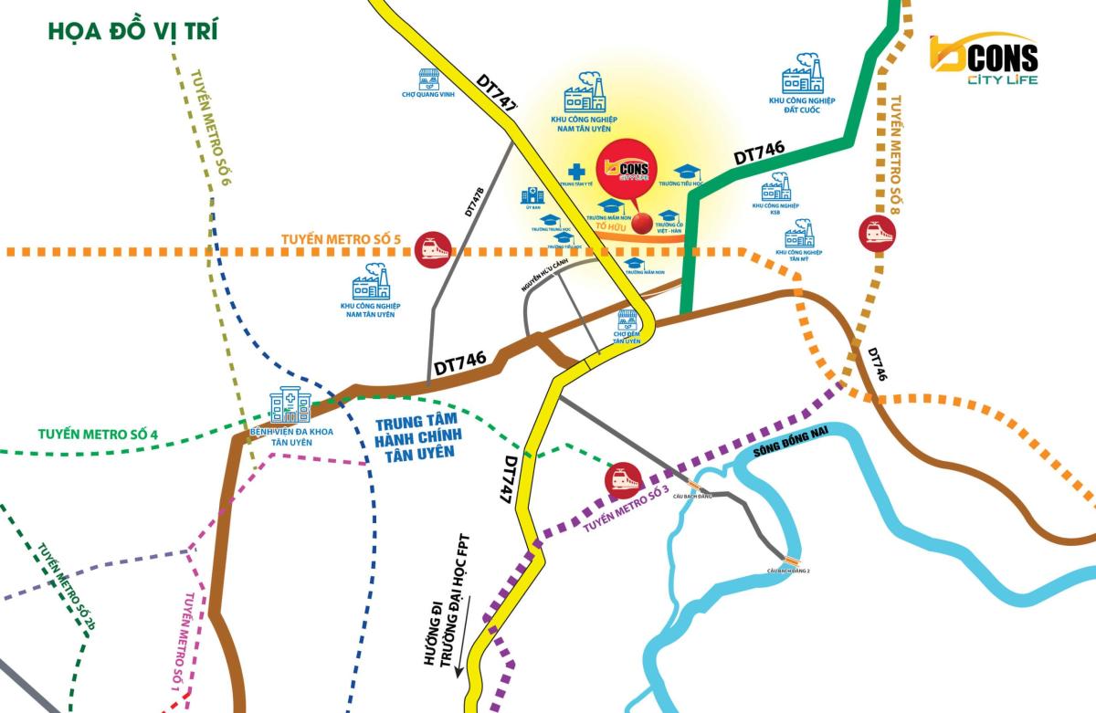 vi trí dự án Artisan Park