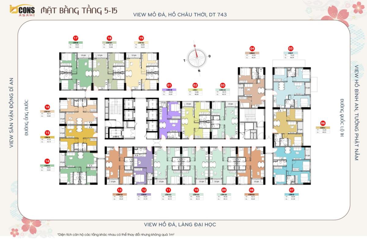 Mặt bằng dự án Artisan Park